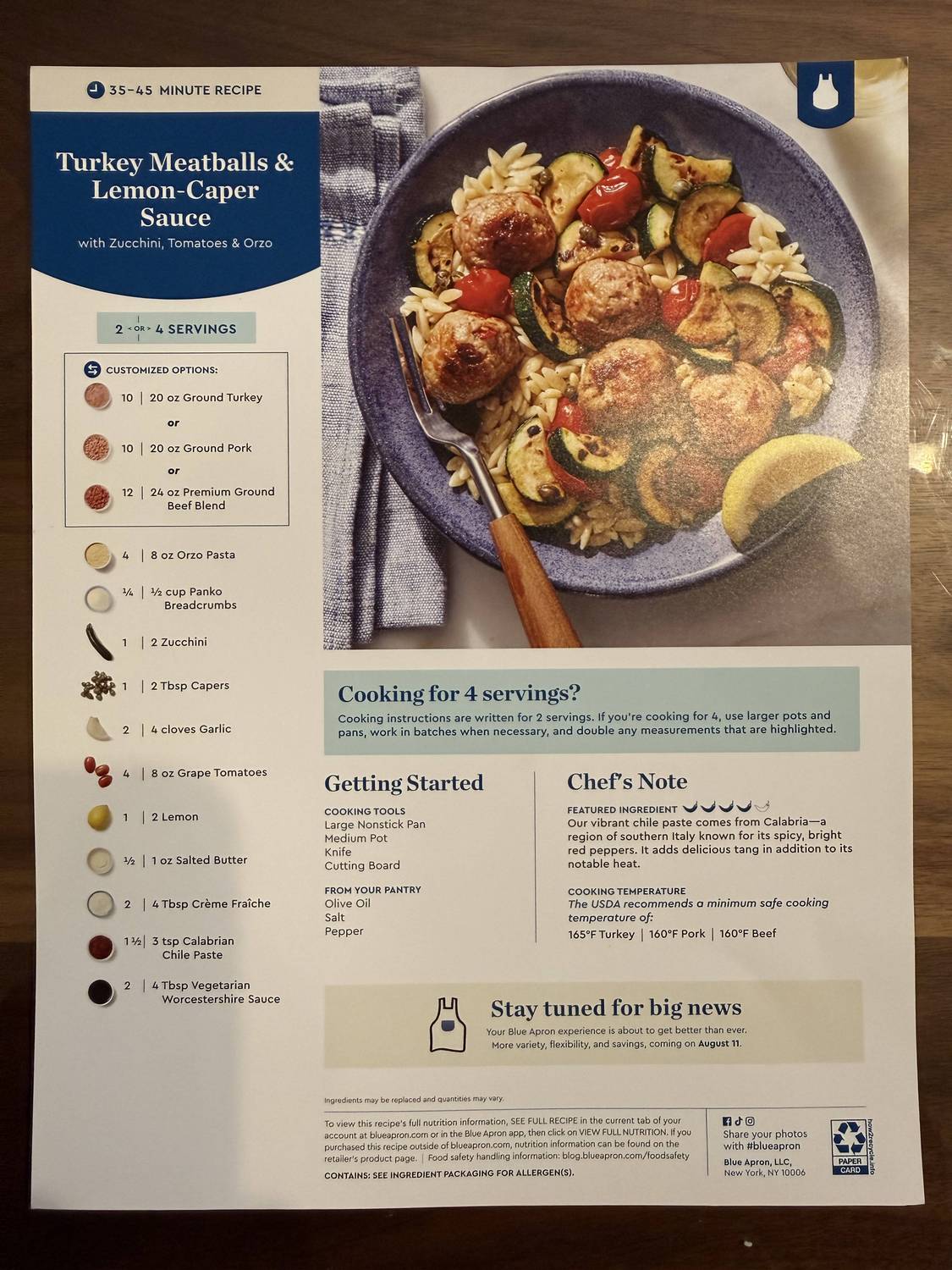 Recipe card front