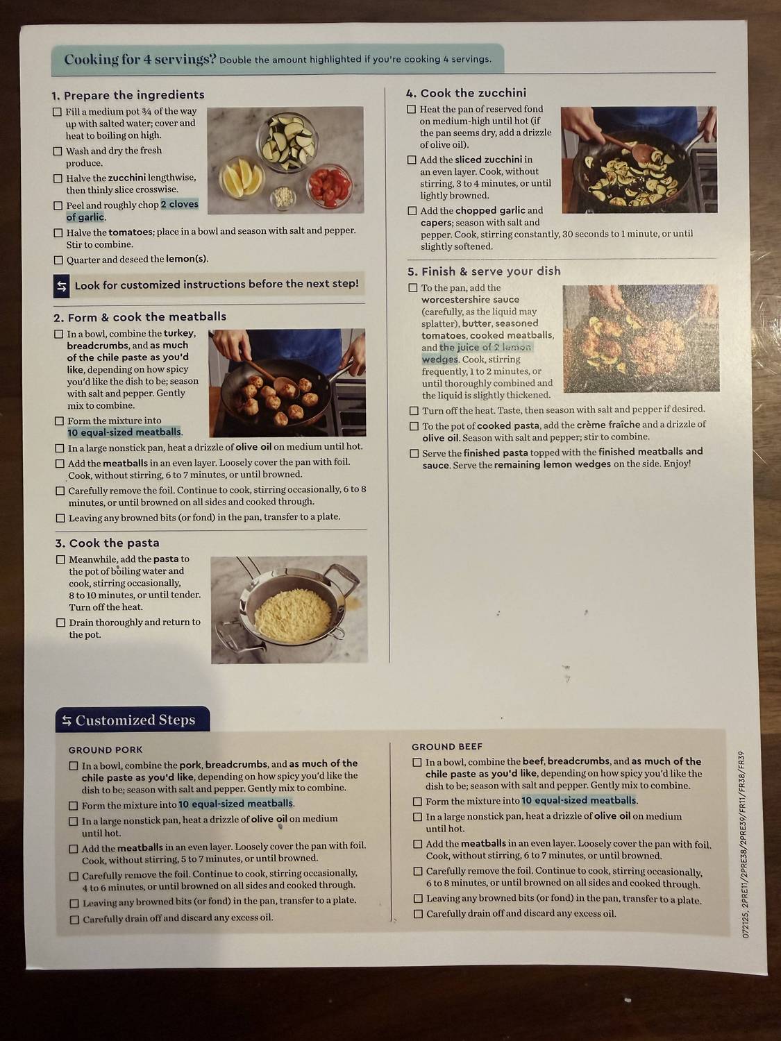 Recipe card back