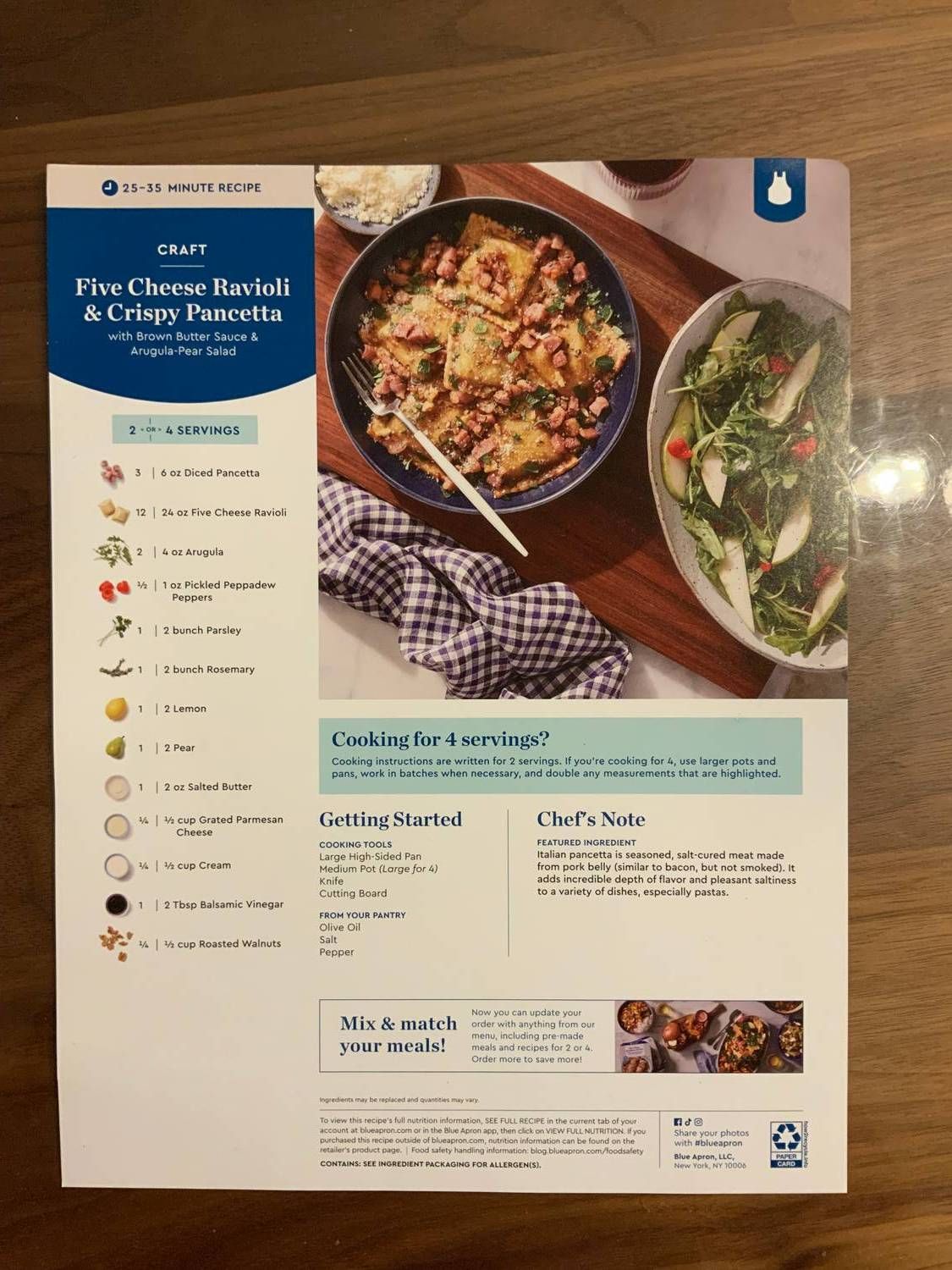 Recipe card front