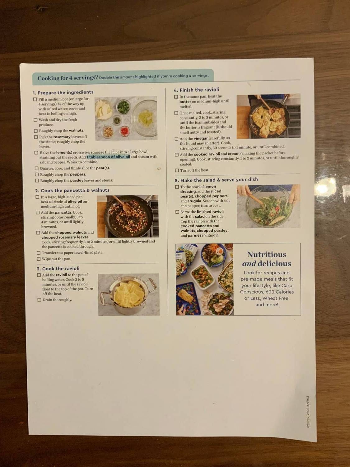 Recipe card back