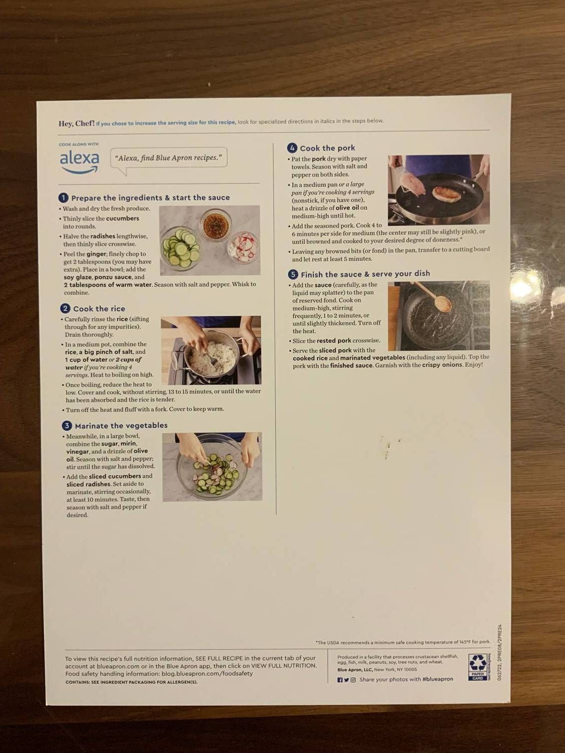 Recipe card back