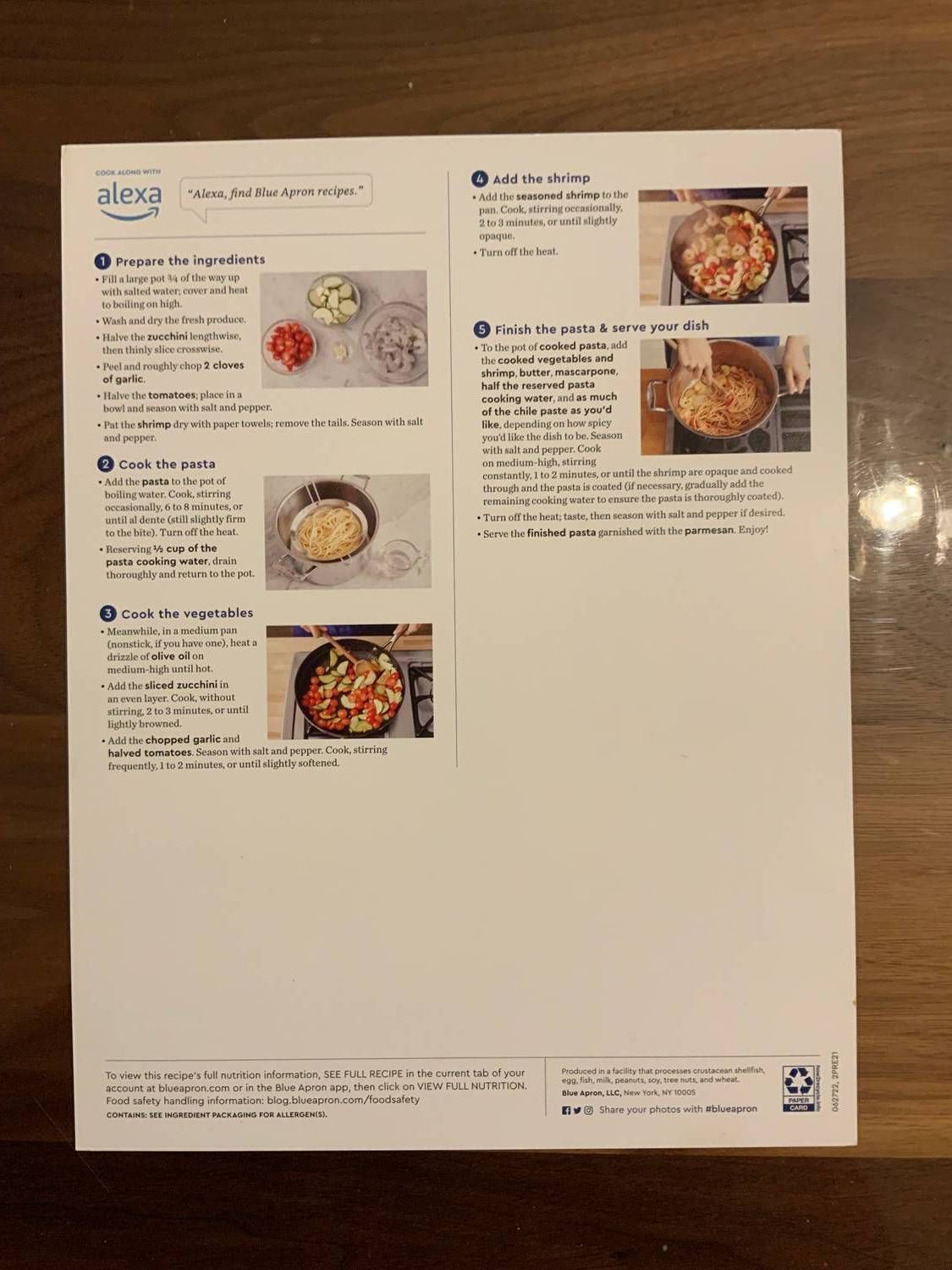 Recipe card back