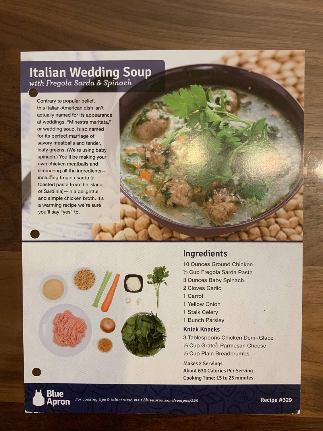 Recipe card front