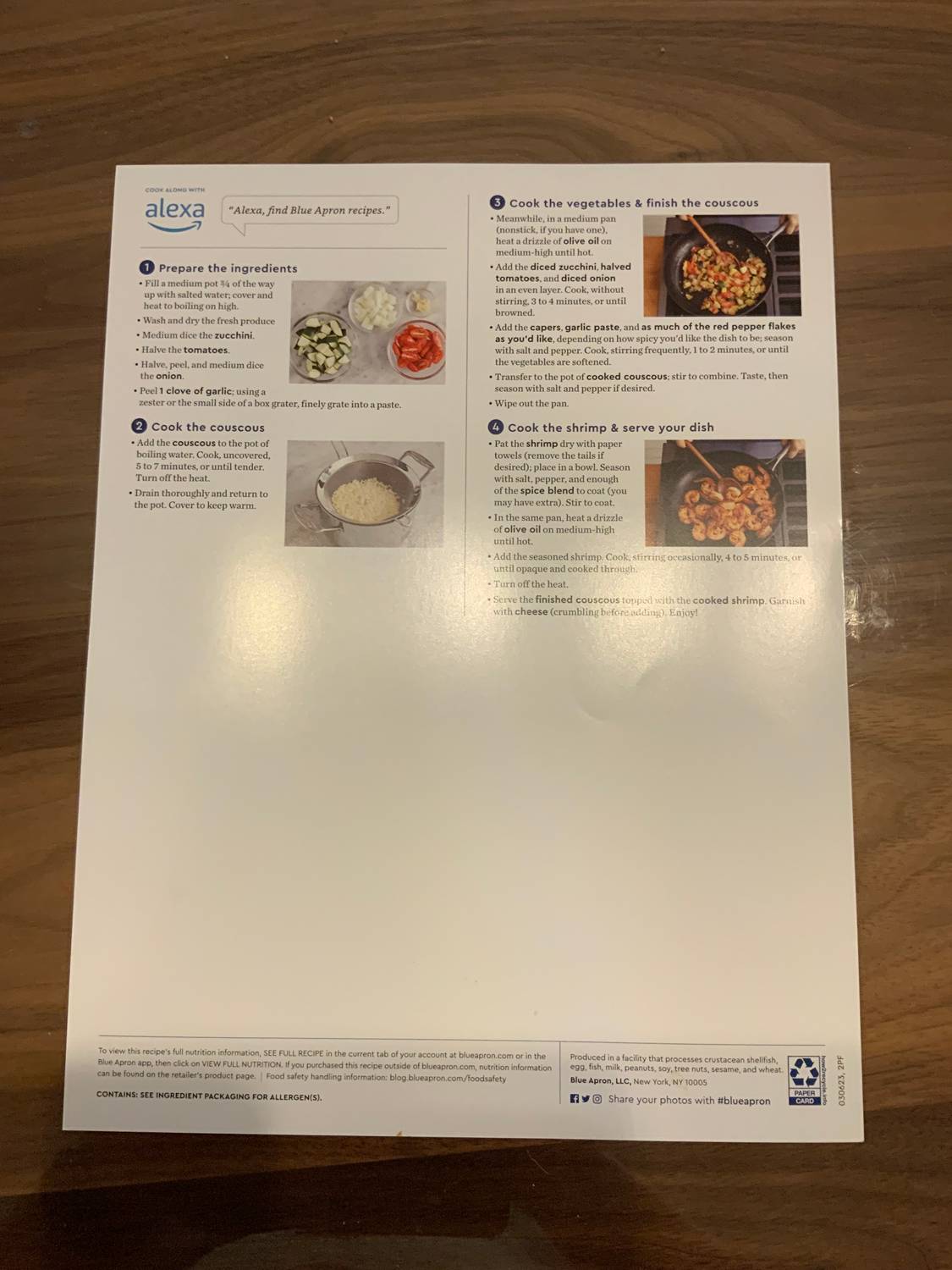 Recipe card back