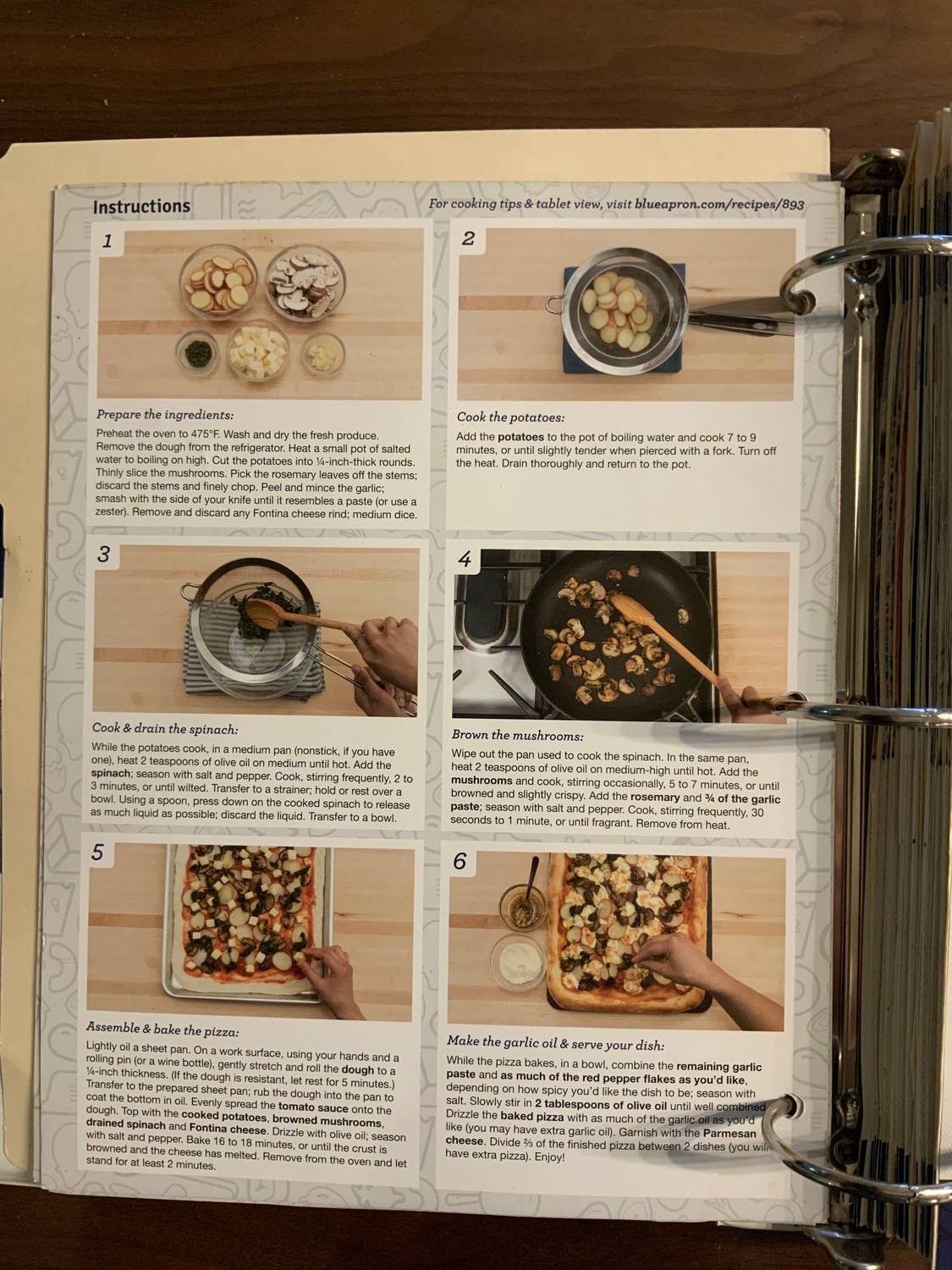 Recipe card back