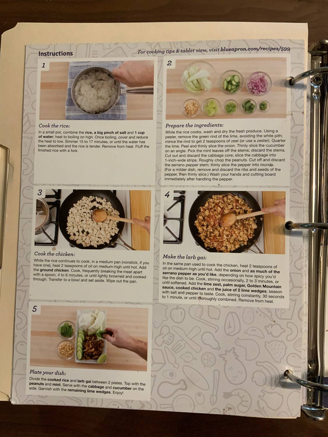 Recipe card back