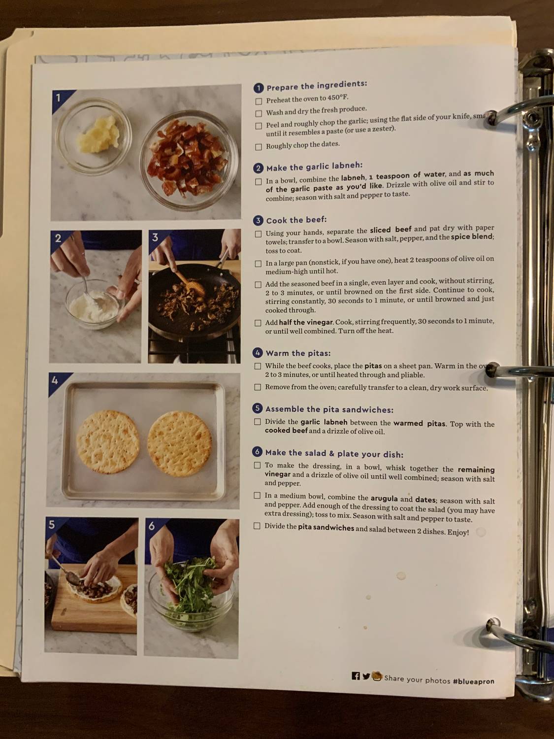 Recipe card back