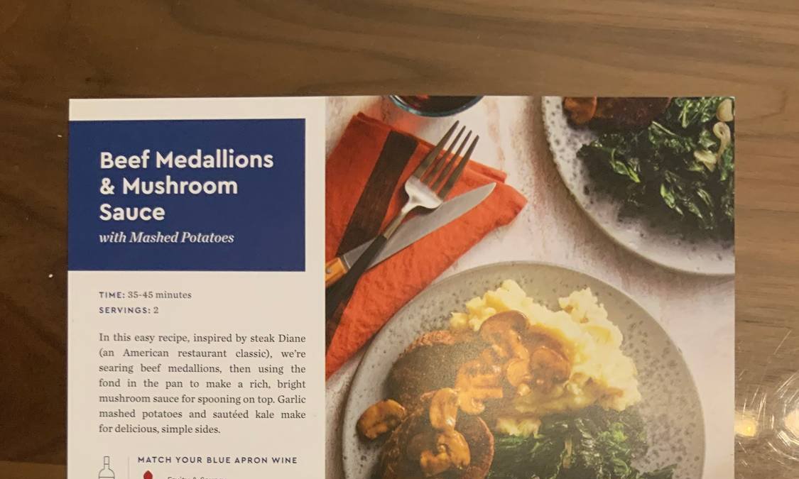 Beef Medallions & Mushroom Sauce