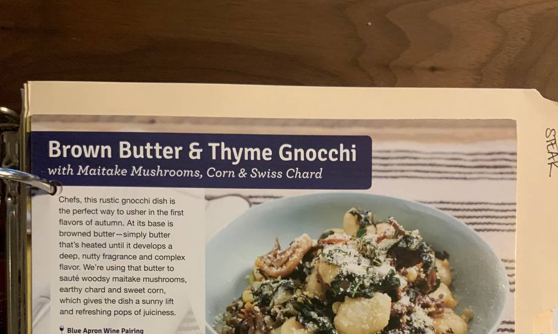 Brown Butter & Thyme Gnocchi