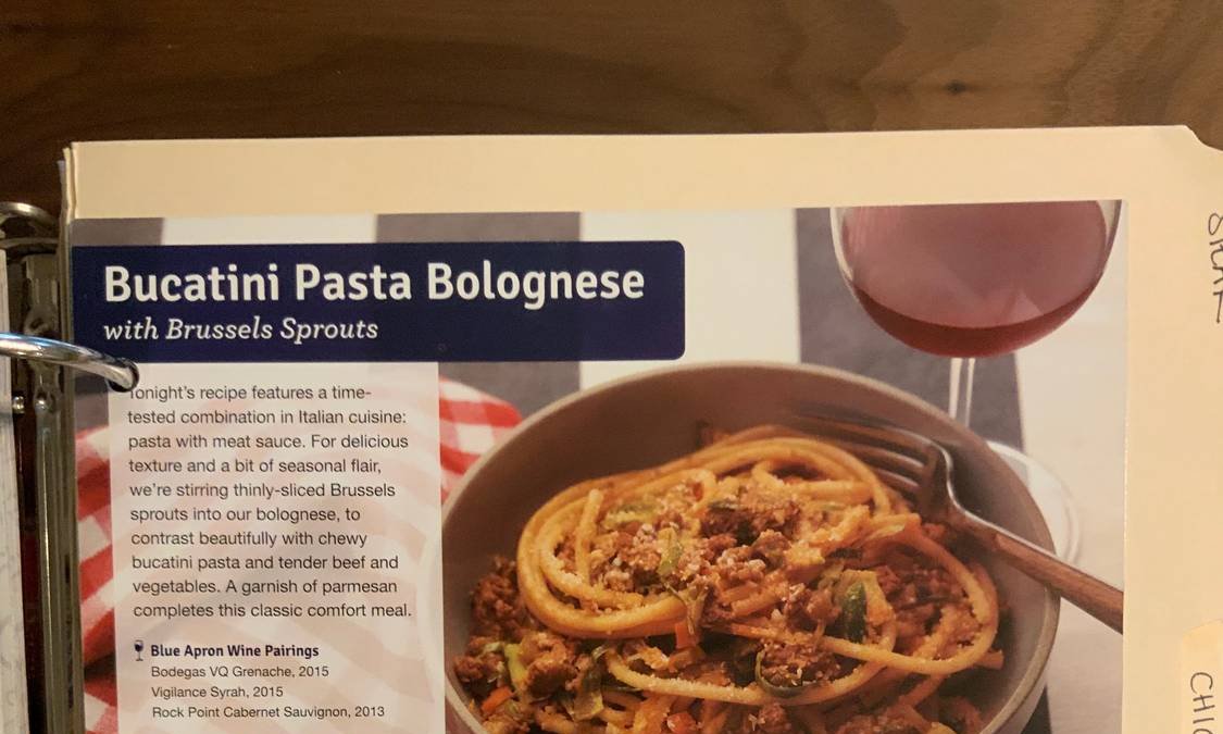 Bucatini Pasta Bolognese