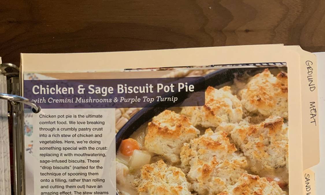 Chicken & Sage Biscuit Pot Pie