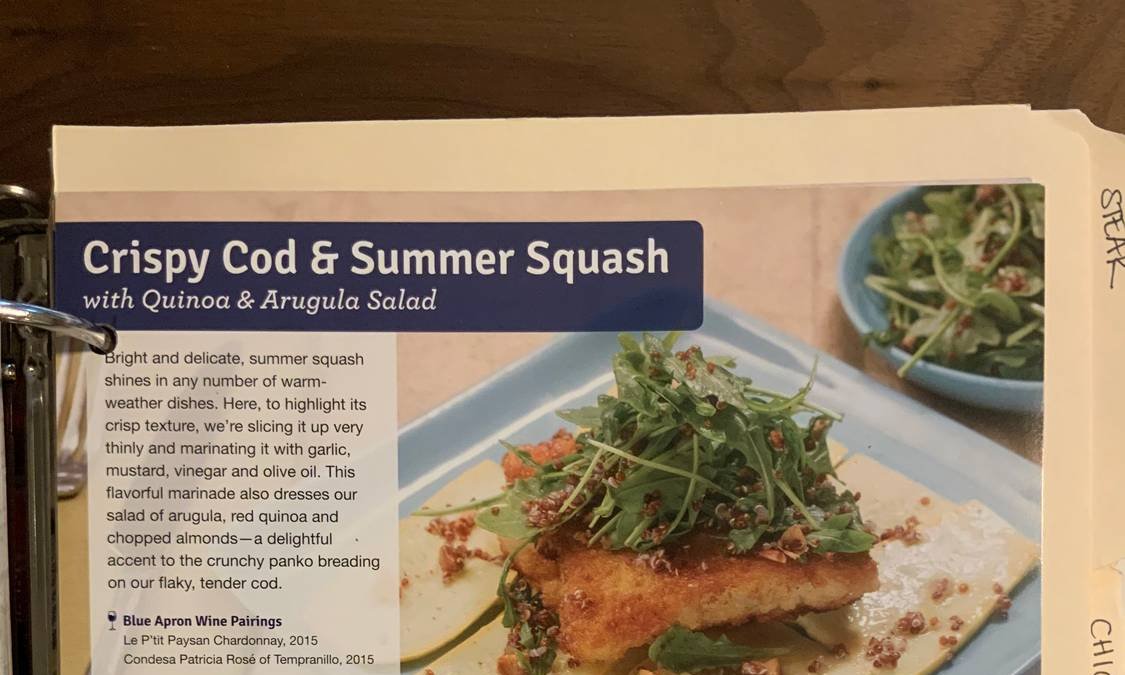 Crispy Cod & Summer Squash