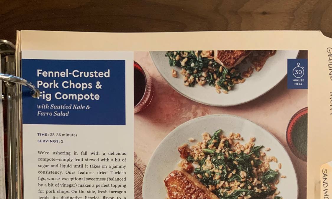 Fennel-Crusted Pork Chops & Fig Compote