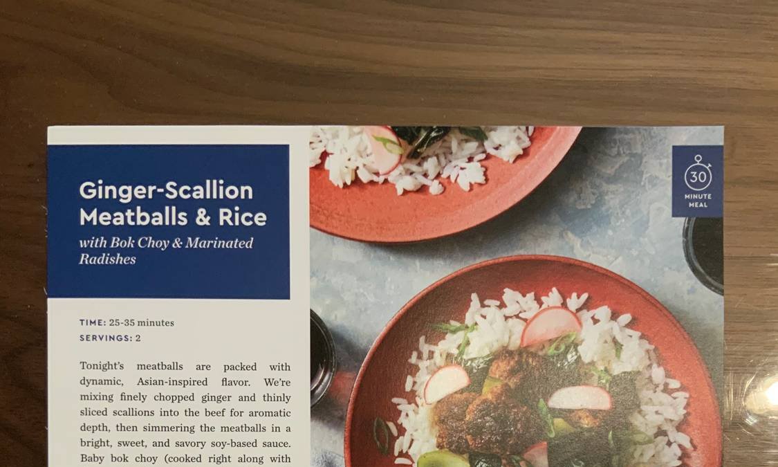 Ginger-Scallion Meatballs & Rice