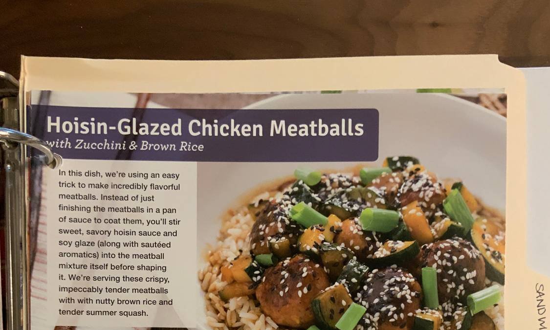 Hoisin-Glazed Chicken Meatballs