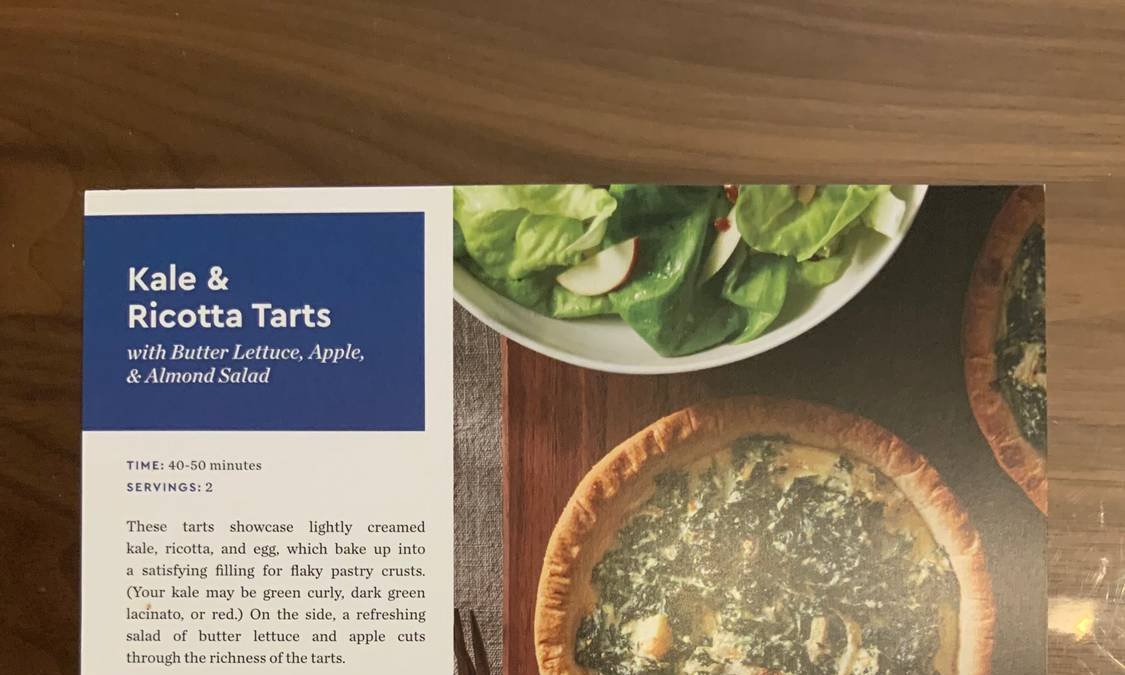 Kale & Ricotta Tarts