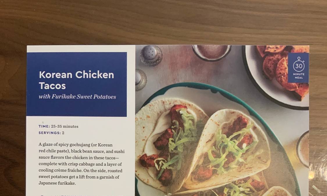 Korean Chicken Tacos