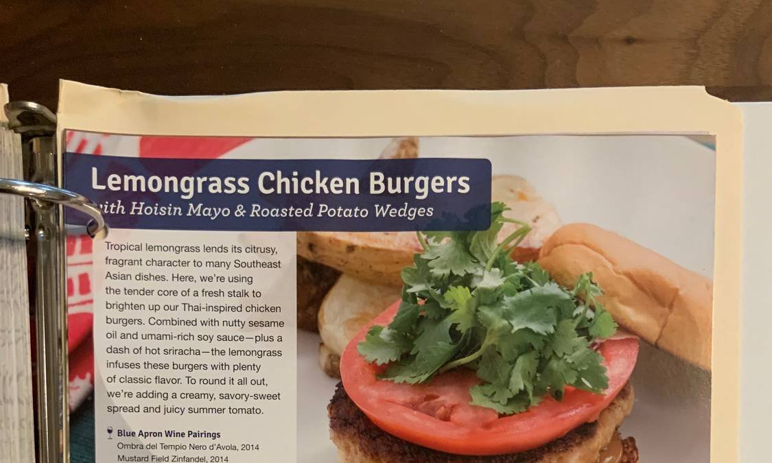 Lemongrass Chicken Burgers