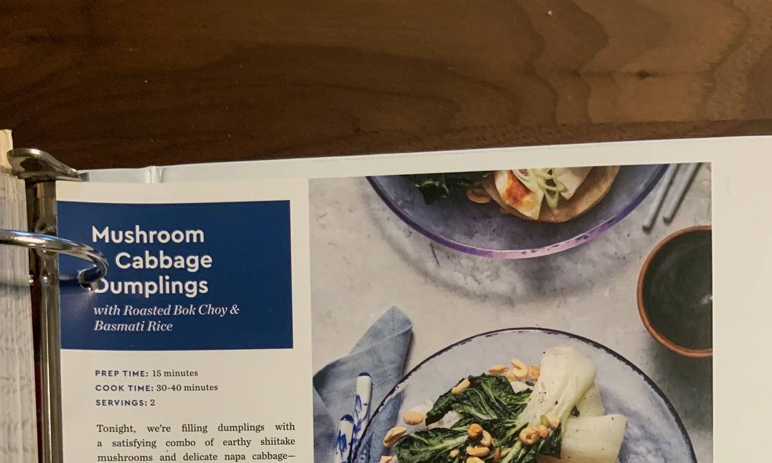 Mushroom Cabbage Dumplings