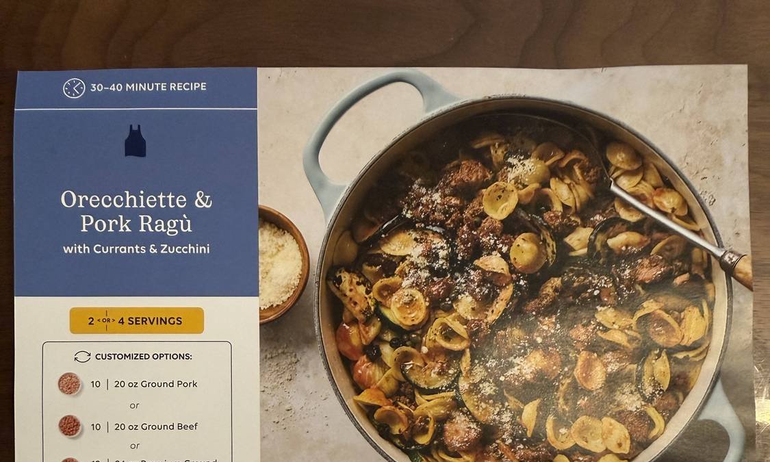 Orecchiette & Pork Ragù