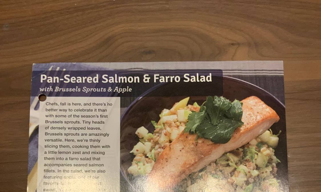 Pan-Seared Salmon & Farro Salad
