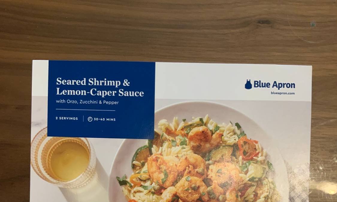 Seared Shrimp & Lemon-Caper Sauce