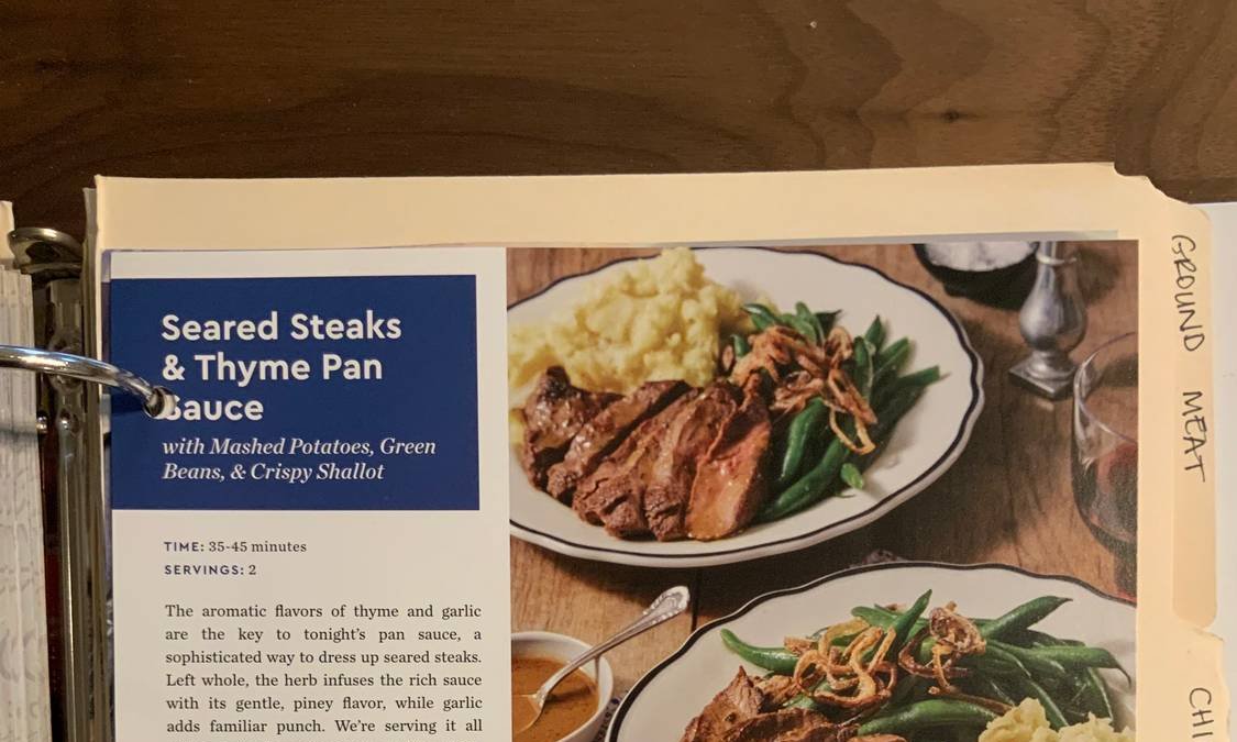 Seared Steaks & Thyme Pan Sauce