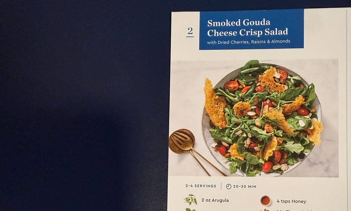 Smoked Gouda Cheese Crisp Salad