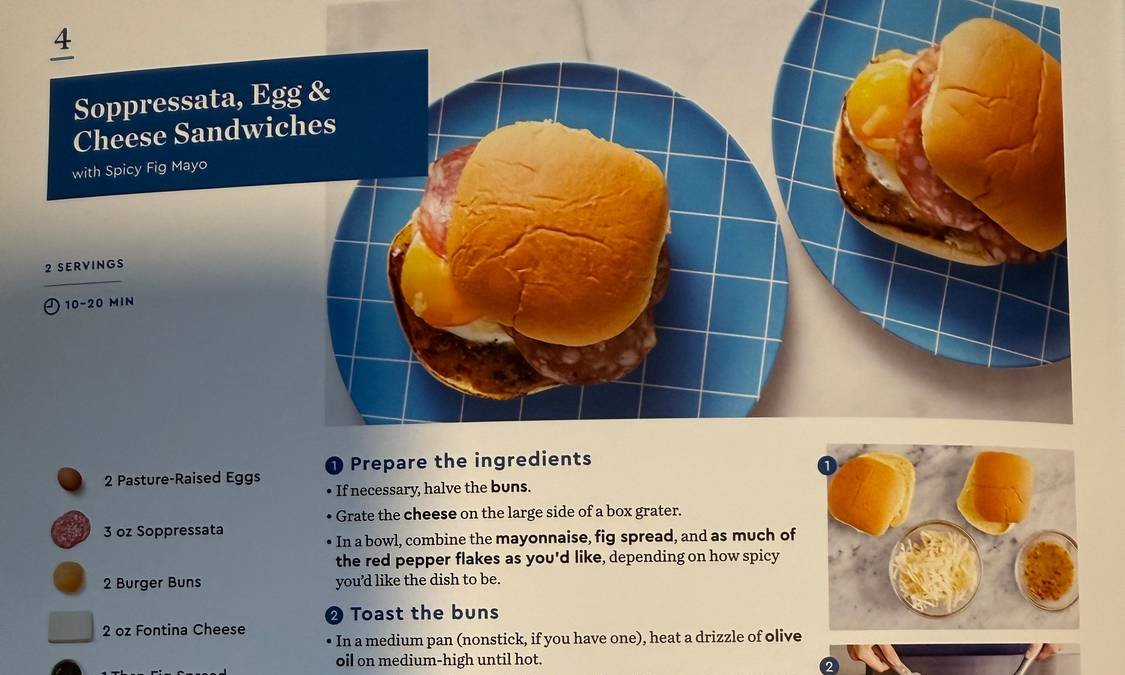 Soppressata, Egg & Cheese Sandwiches