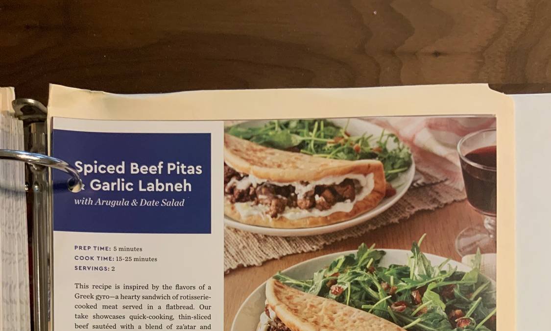 Spiced Beef Pitas & Garlic Labneh