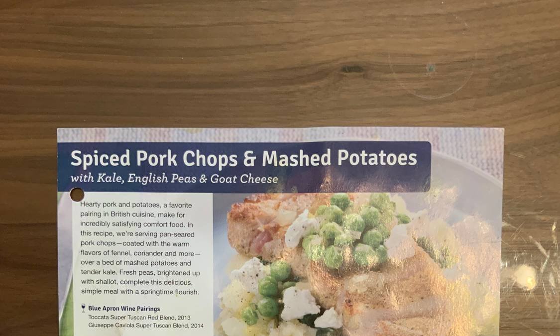 Spiced Pork Chops & Mashed Potatoes