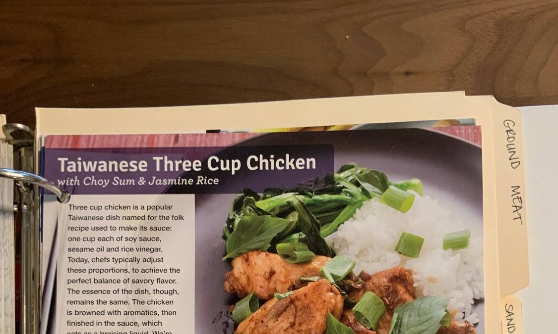 Taiwanese Three Cup Chicken
